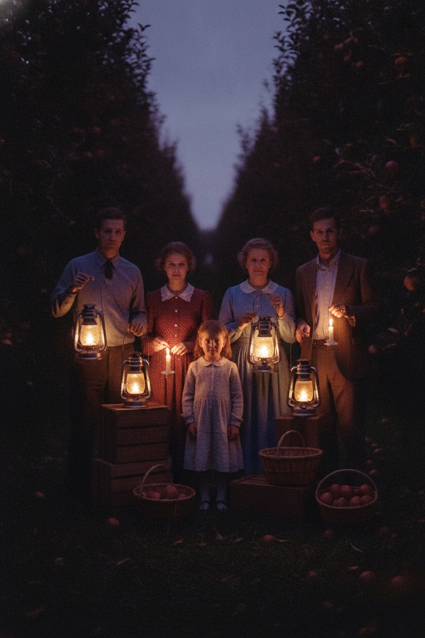 A recreated old family photograph with a faded Kodachrome feel